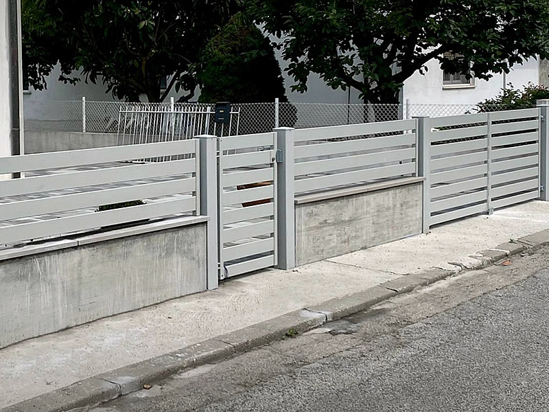 Cancello in ferro zincato e verniciato